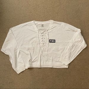 VS PINK cropped long sleeve